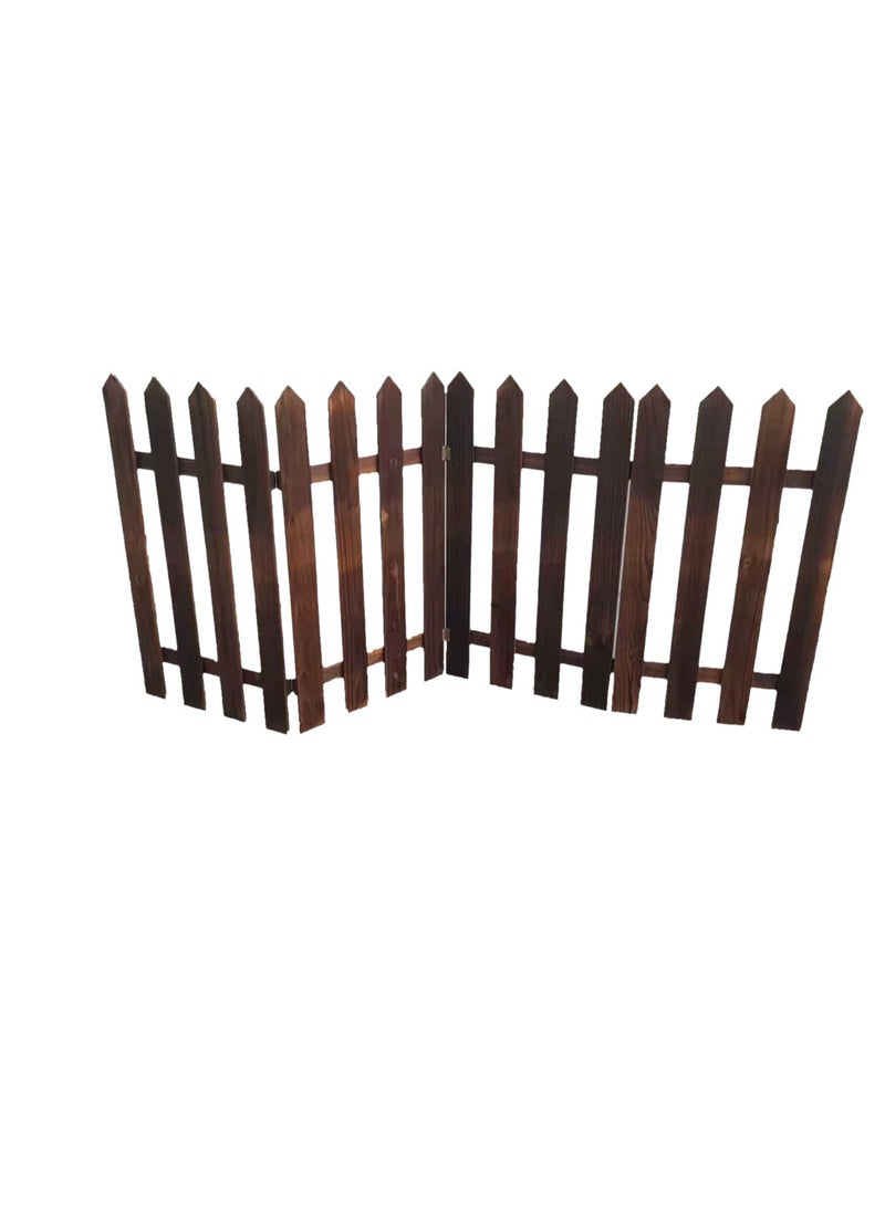 Wooden Tree Fence Partition Wall Decoration Family Garden Wedding Party Decoration Outdoor Lawn Stakes Plants Flower Bed Edging Interlocking Panels