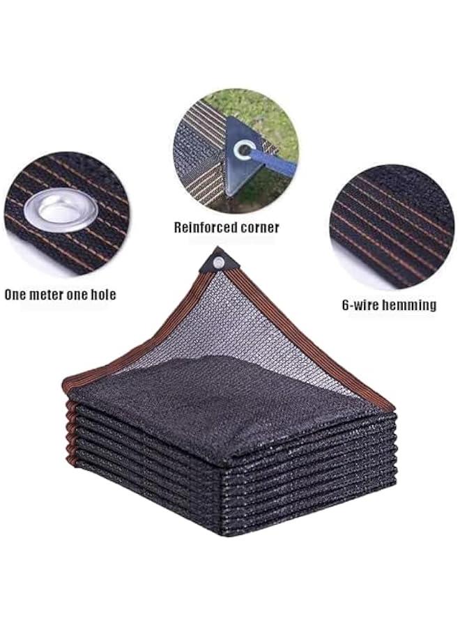 10x13ft Sun Shade Cloth, Sunblock Black Greenhouse Shade Net, Sunblock Shade with Grommets, Sun Netting for Patio, Outdoor Shading Net, Heavy Duty Mesh Shade Net, for Garden Plants