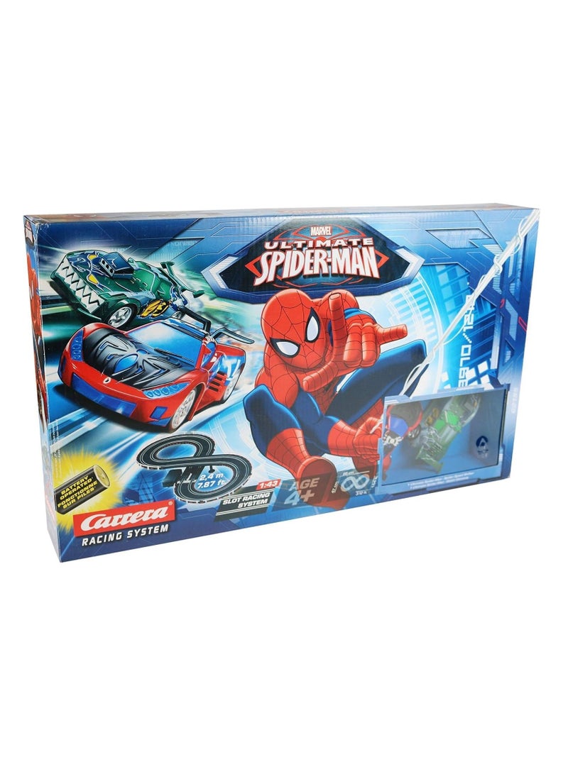 Ultimate Spiderman First Year Racetrack Car | Ideal for Kids Ages 4 and Up | Fun Racing Experience for Young Spiderman Fans