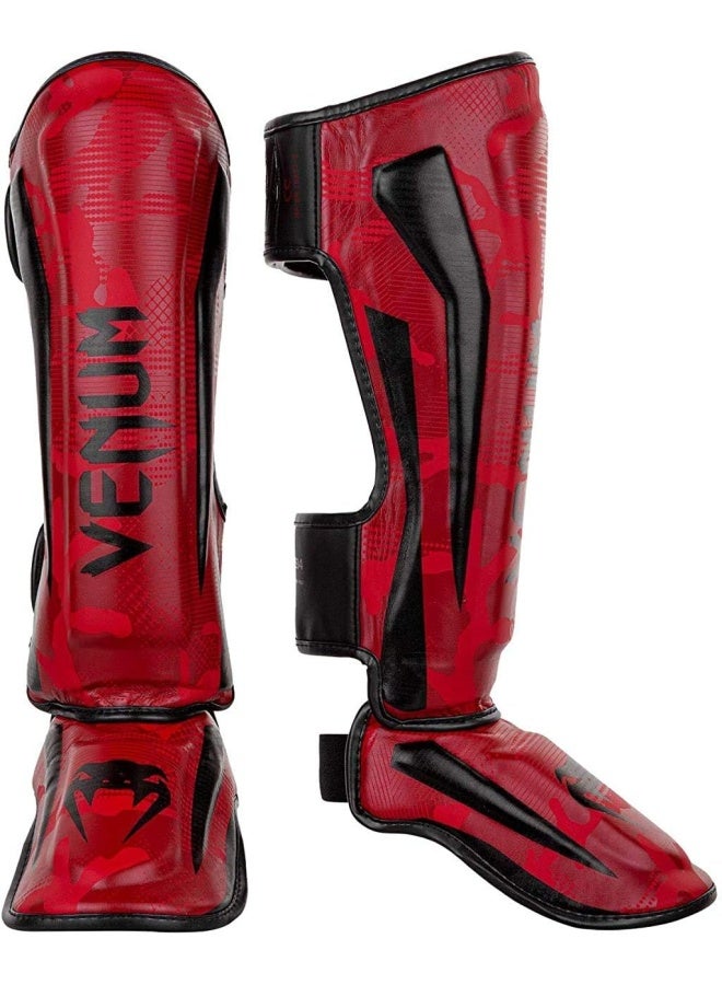 Elite Shin Guards-Red/Camo