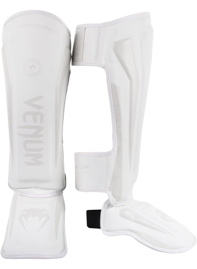 Elite Standup Shin Guards White/White