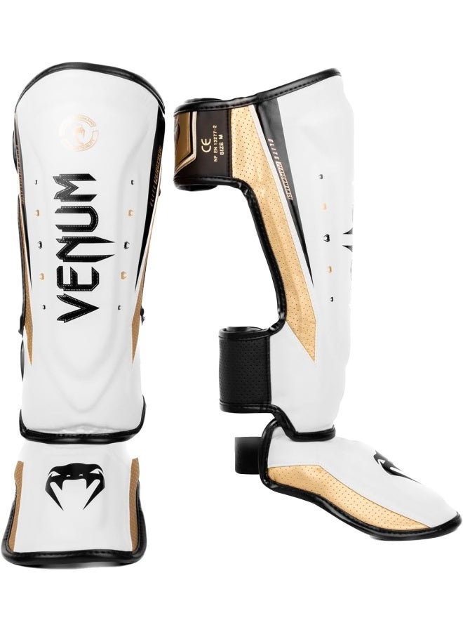 Elite Evo Shinguards White/Gold