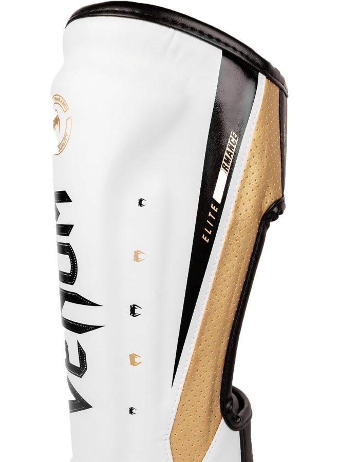 Elite Evo Shinguards White/Gold