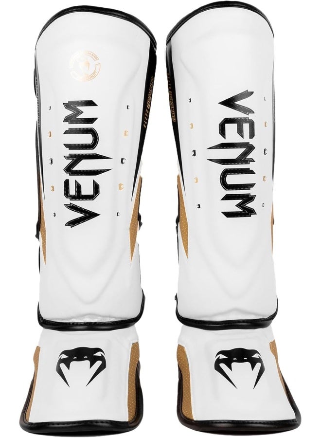 Elite Evo Shinguards White/Gold