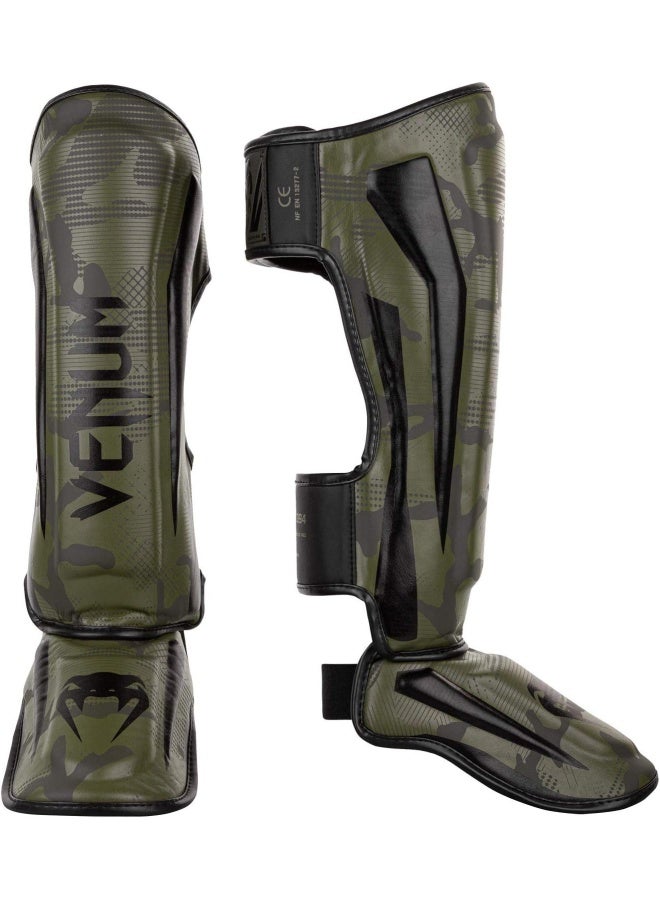 Elite Shin Guards-Khaki/Camo