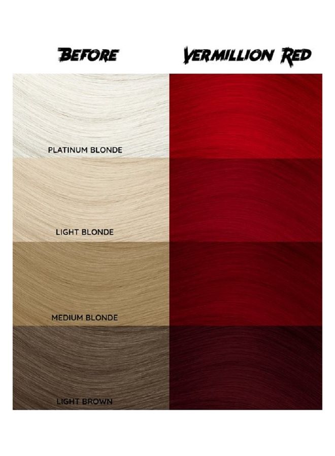 Vermillion Red Semi-Permanent Hair Dye Vermillionred 150ml