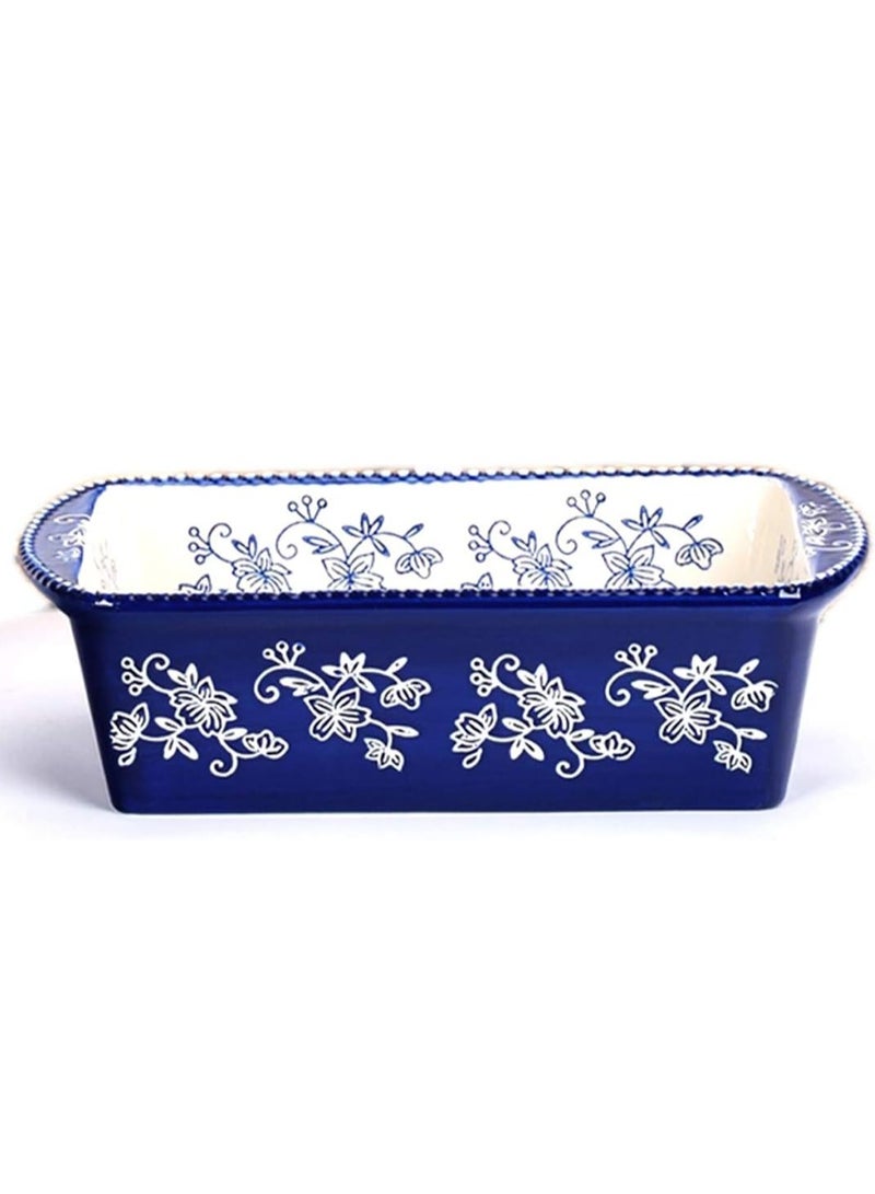 temp-tations® Floral Lace Loaf Pans in Baskets - 4 Piece - Blue