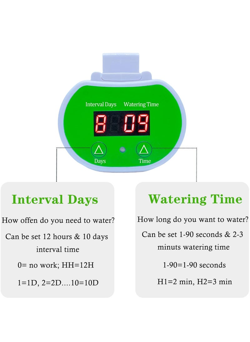 Automatic Watering System for Potted Plants, Plant Watering System Houseplants Self Watering System Programmable Water Timer with Drip Irrigation Kit for 12 Plants