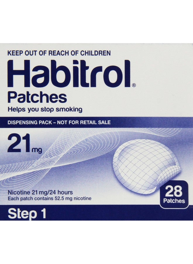 Habitrol Novartis Nicotine Transdermal System Stop Smoking Aid Patches - 28 Each (Step 1 - 21 Mg)