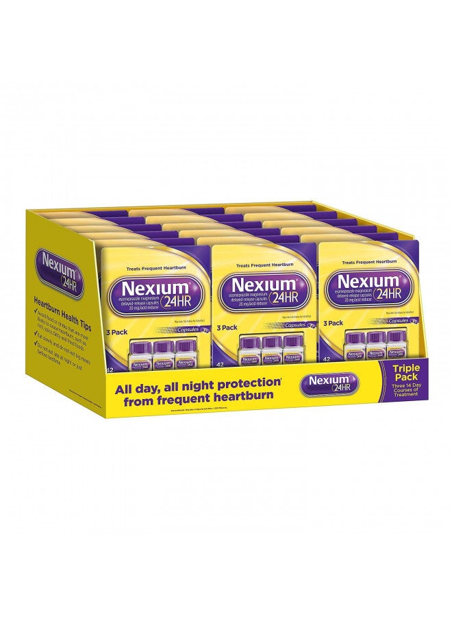 Nexium 24 Hr Acid Reducer 20 Mg 42 Capsules (Pack of 3)