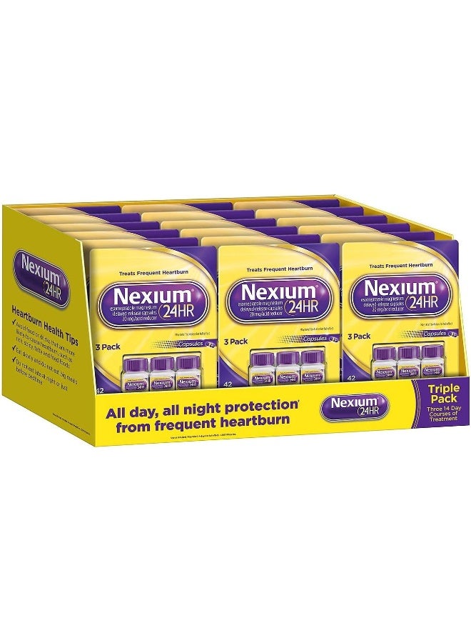 Nexium 24 Hr Acid Reducer 20 Mg 42 Capsules (Pack of 3)