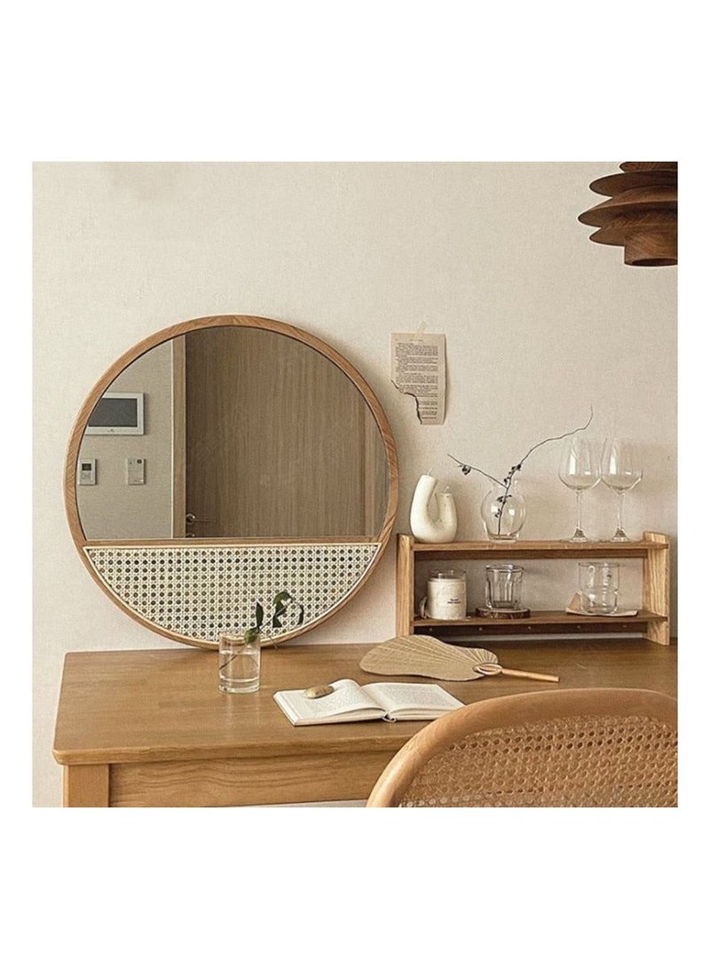 Rattan Mirror with weaving