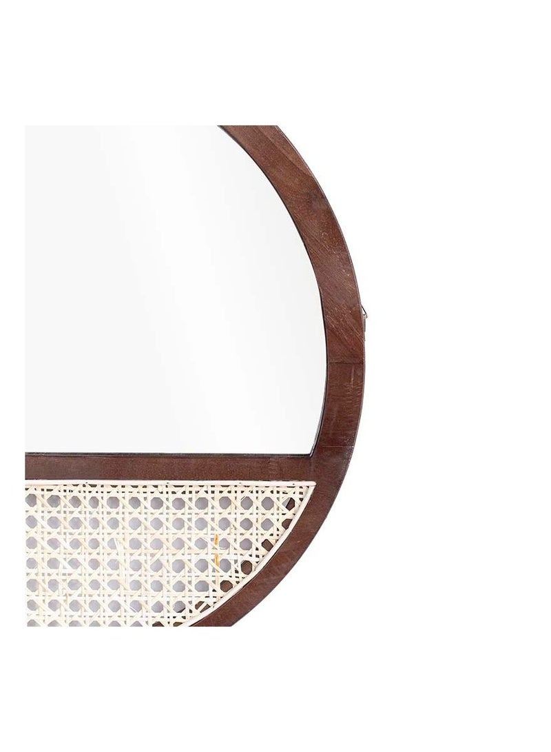 Rattan Mirror with weaving