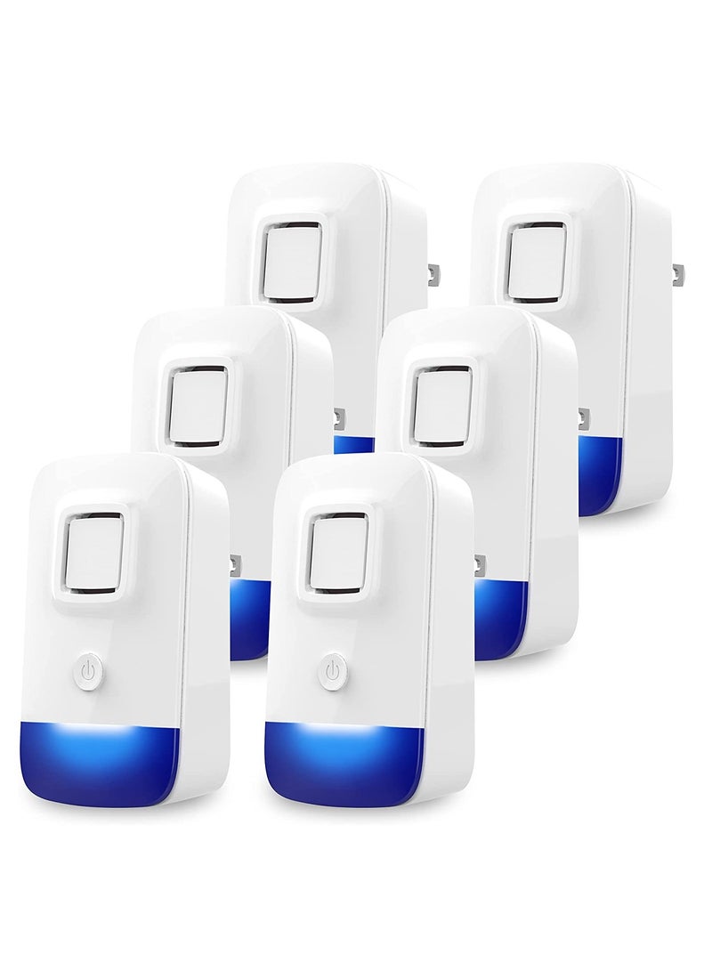 Ultrasonic Pest Repeller 6 Pack, Electronic Plug-in Indoor Pest Repellent, Ultrasonic Pest Repellent, Indoor Pest Control for Home, Kitchen, Office, Garage, Hotel