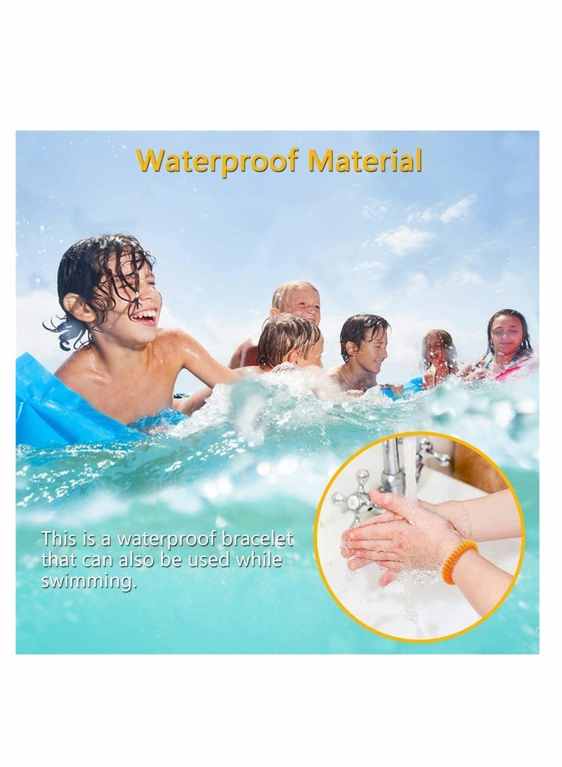 Mosquito Repellent Bracelets, 5 Pack Anti Mosquito Insect Bracelets Bands, Natural DEET-Free Waterproof Wristbands for Safe Outdoor Travel Protection up to 250 Hours for Adults and Kids