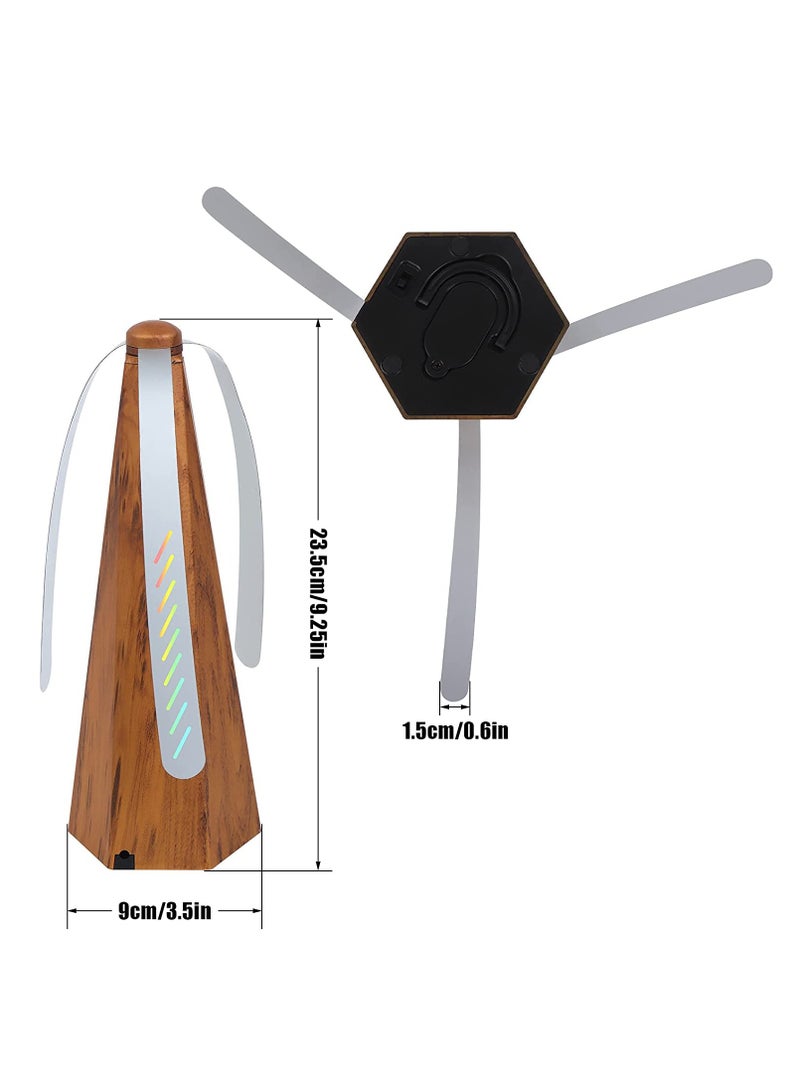 Fly Repellent Fan for Tables Fan Portable Wood Grain Table Fan,for Outdoor Indoor Keep Flies and Bugs Away from Your Food without using Chemicals Enjoy your Outdoor Meal without Bug Spray