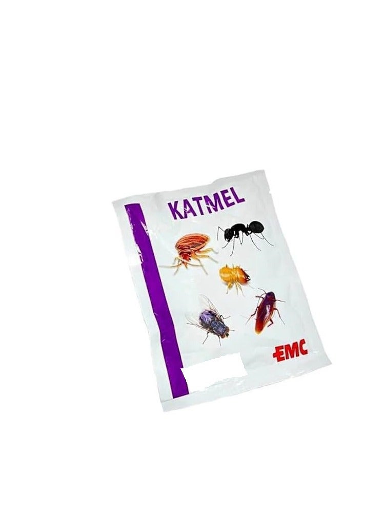 Katmal Insecticide Powder for Cockroaches & Bedbugs Flying Insects terminator 10pcs Each Packet 100grams