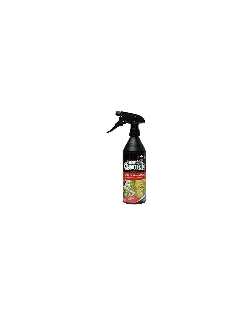 Mr. Ganick Organic Mealybug and Scale Terminator Spray is an Effective Eco Friendly Solution Designed to Tackle Mealybugs and Scale Insects on a Variety of Plants.  500ml Spray Provides Targeted Action Against these Common Pests While Adhering to Organic Gardening Principles.