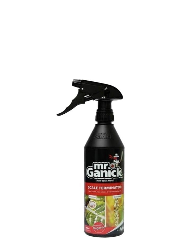 Mr.Ganick Organic Mealybug And Scale Terminator Spray 500Ml is a Natural Eco Friendly Solution Designed to Effectively Control Mealybugs and Scale Insects on a Variety of Plants.