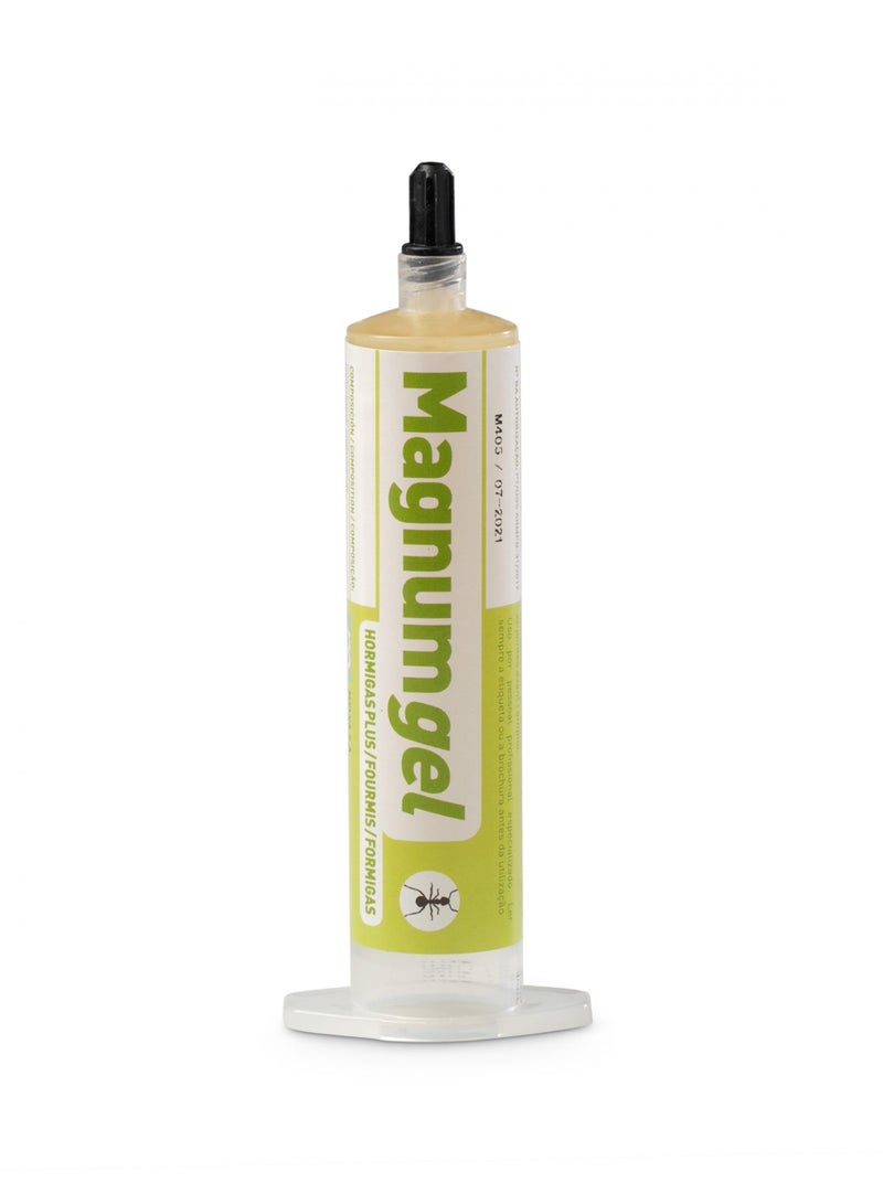 Magnum Gel Ants Gel Bait is an Effective and Targeted Solution Designed to Control and Eliminate Ant Infestations 40g Gel Bait is Formulated to Attract and Kill Ants Providing a Reliable Method for Managing Ant Problems in Various Indoor Environments.