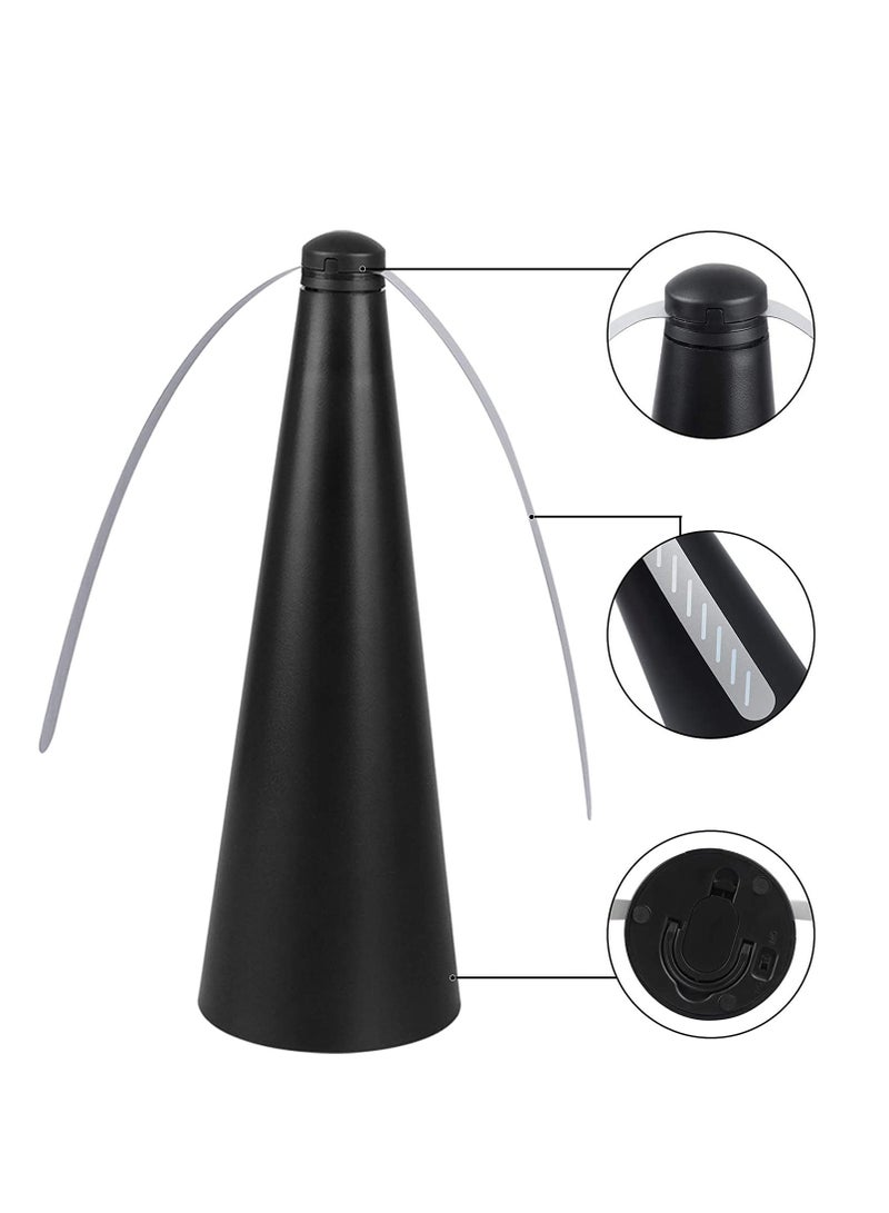 Fly Fan for Tables Indoor Outdoor Meal Portable Table Fly Fan Keep for Your Food Clean Fly Deterrent Fan for Indoor Outdoor Meal Food Fly Fans Keep Flies Away from Your Food and Your Family 2pcs