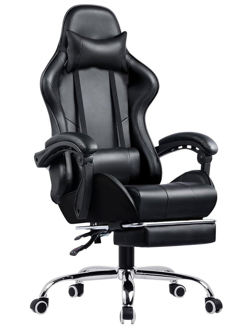 Gaming Chair, Big and Tall Gamer Chair, Racing Style Adjustable Swivel Office Chair, Ergonomic Video Game Chairs with Headrest and Lumbar Support