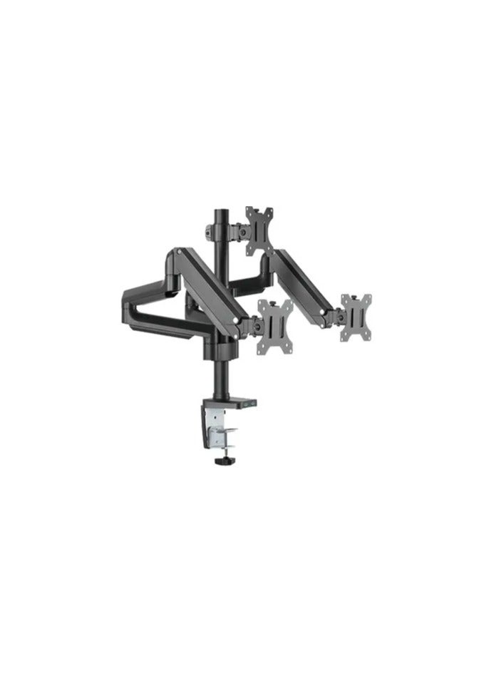 Twisted Minds PremiumTriple Monitors Aluminum Pole Mounted Gas Spring Monitor Arm With USB Ports TM-26-C018UP