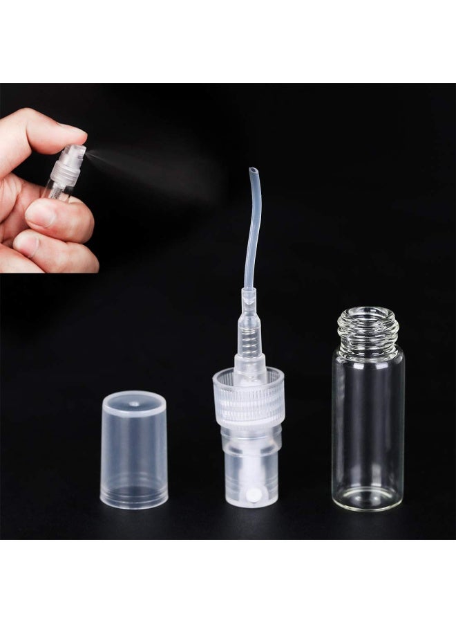 30Pieces 3Ml 5Ml 10Ml Portable Mini Refillable Clear Glass Empty Sprayer Perfume Bottles Cosmetic Atomizers Spray Bottle Container For Travel Party Must Makeup Tool 30Pieces 3Ml Glass Perfume Bottles