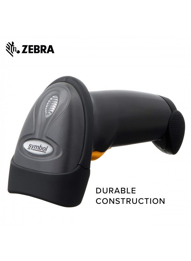 Symbol Zebra Ls2208 Series Corded Handheld Standard Range Laser Scanner Kit With Gooseneck Stand And Cable Twilight Black Ls2208-Sr20007R-Na