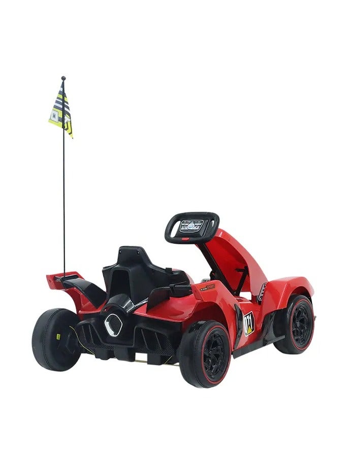 Toycee Powerful Go Kart For Kids-Red-24V