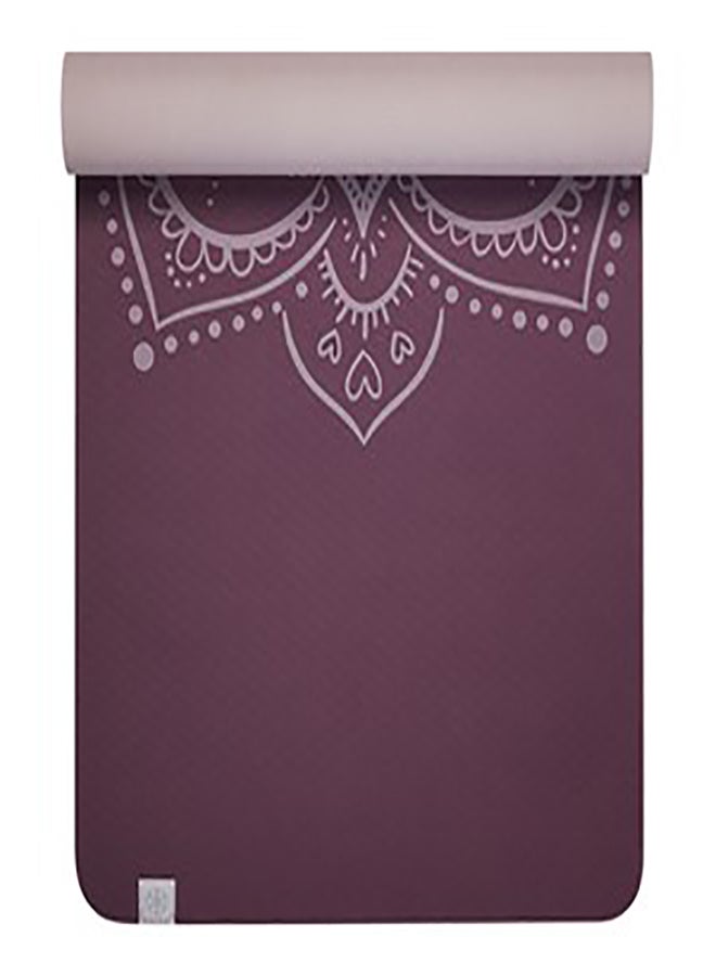 TPE YOGA MAT PRINTED BLUSH 6MM