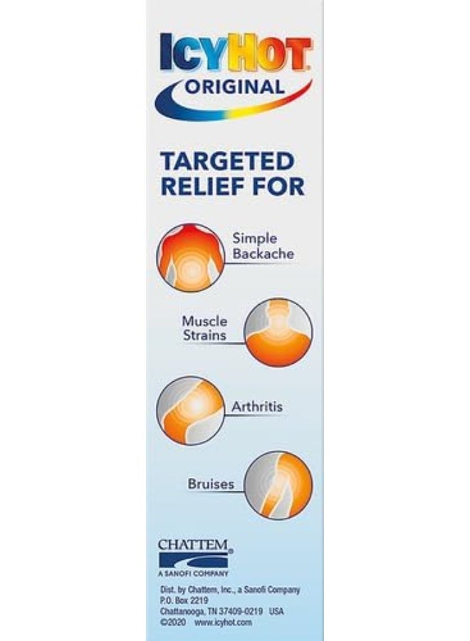 Icy Hot Original Medicated Pain Relief Liquid with No Mess Applicator, 2.5 Fluid Ounces