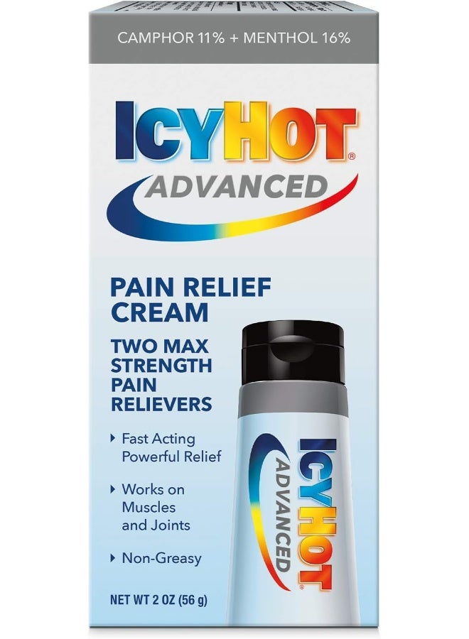 Icy Hot Advanced Relief Pain Relief Cream, 2 Ounces