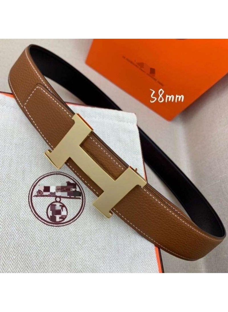 Men Belts H Logo Leather for Classic Unique Design Business Elegant Feel Fashion Comfortable Colorful Belts For Women