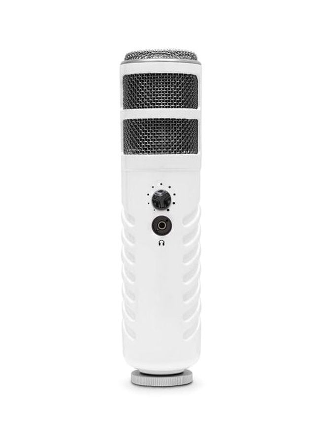 Podcaster USB Microphone White/Black