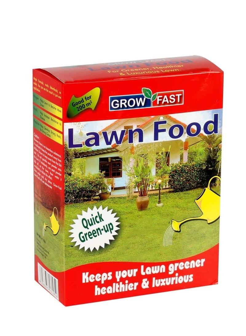 Lawn Food Fertilizer is a Specially Formulated Product Designed to Promote Healthy Lush Green Lawns 1 Kg Fertilizer Provides Essential Nutrients that Enhance Grass Growth Improve Lawn Density and Support Overall Lawn Health.