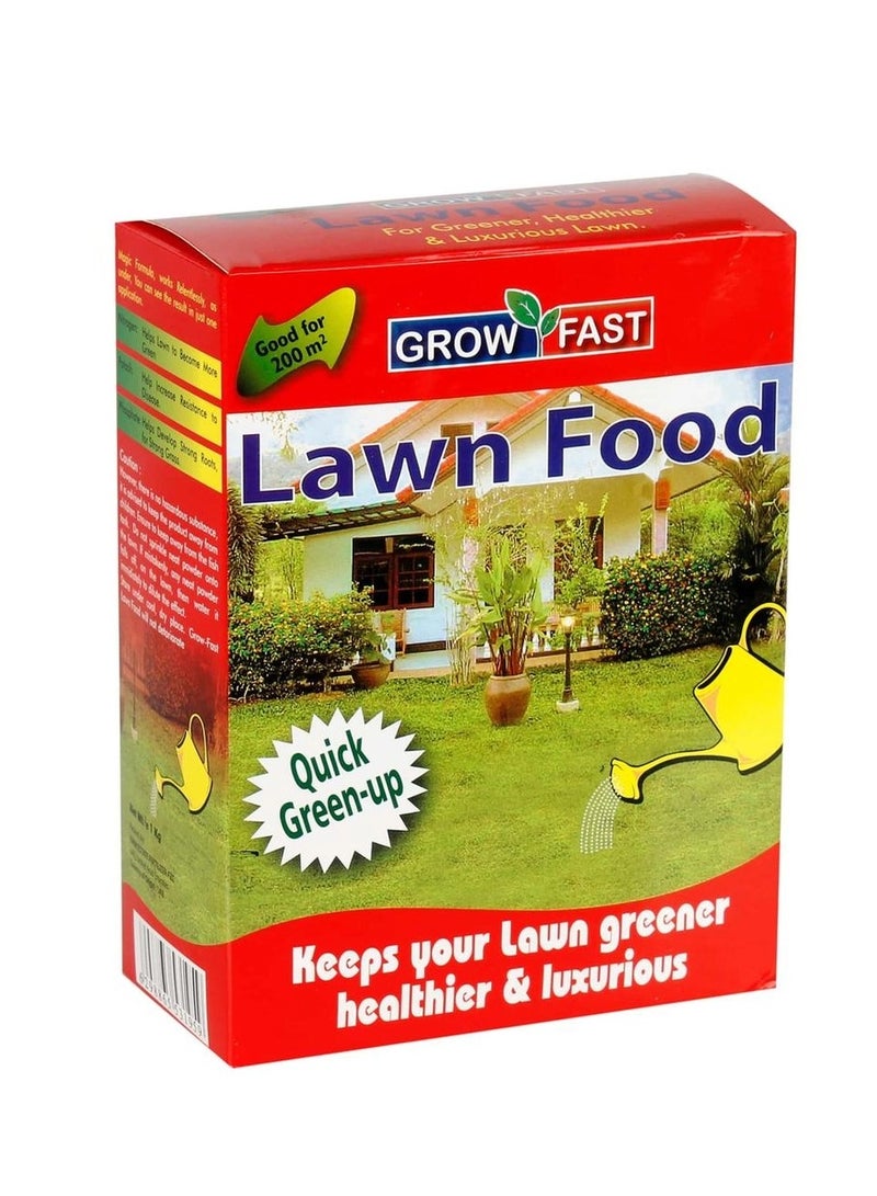 Lawn Food Fertilizer is a Specially Formulated Product Designed to Promote Healthy Lush Green Lawns 1 Kg Fertilizer Provides Essential Nutrients that Enhance Grass Growth Improve Lawn Density and Support Overall Lawn Health.