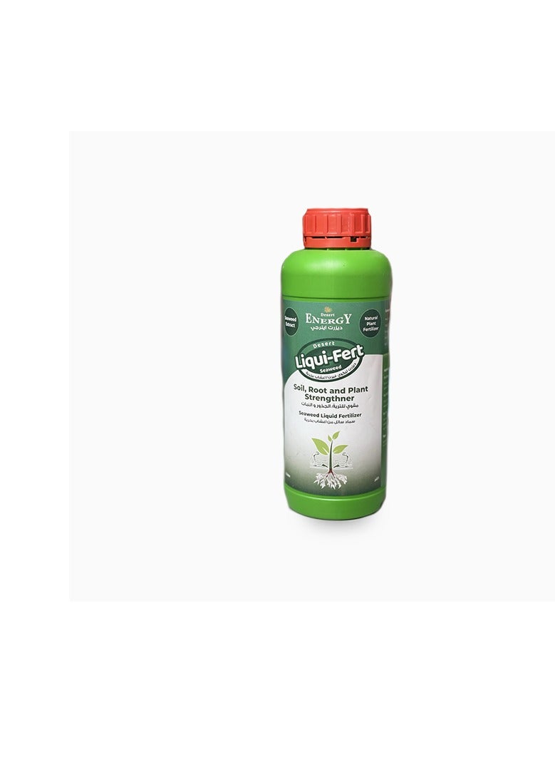 Desert Energy Seaweed Liquid Fertilizer 1 Ltr is a Potent Organic Solution Designed to Strengthen Plants Enhance Soil Health and Improve Root Development.