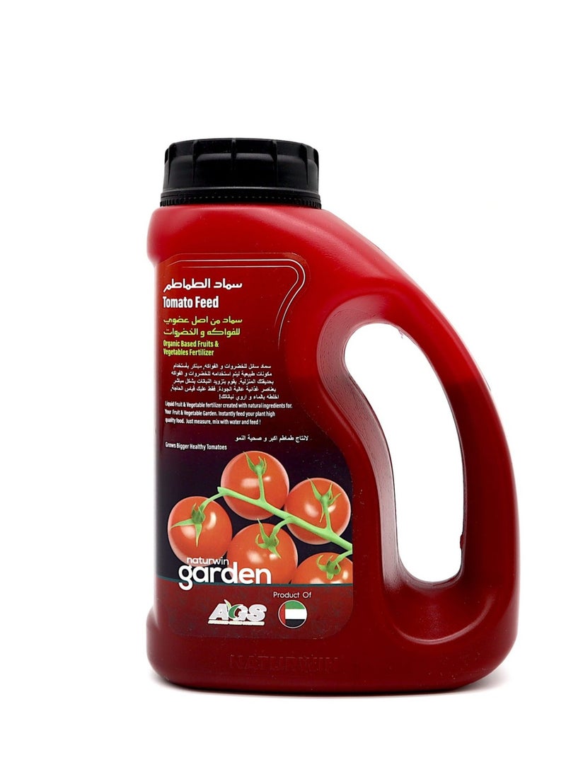 AGS Naturwin Organic Based Tomato Feed Fruit & Vegetables Liquid Fertilizer 500ml is a Specialized Liquid Fertilizer Designed to Support the Healthy Growth and High Yield of Tomatoes Fruits and Vegetables.