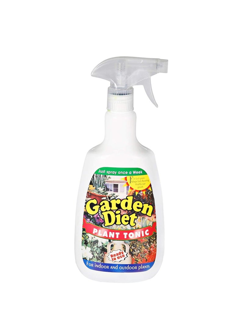 Ready to Use Garden Diet Plant Tonic Liquid Spray Fertilizer 860ml is an All in one Solution Designed to Enhance the Health and Growth of your Plants.