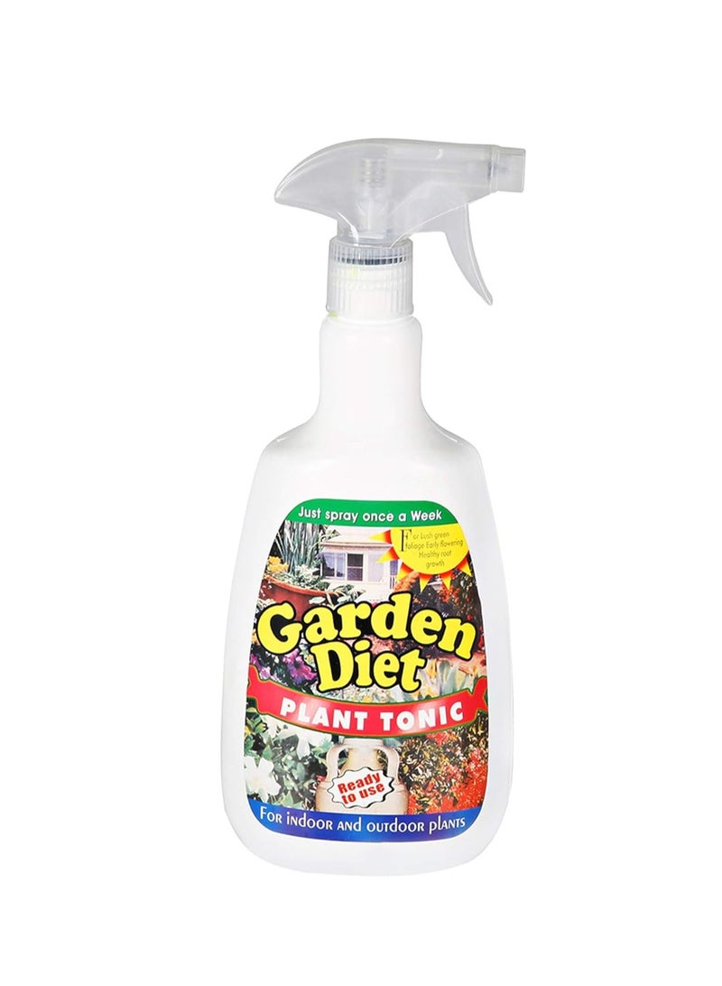 Ready to Use Garden Diet Plant Tonic Liquid Spray Fertilizer 860ml is an All in one Solution Designed to Enhance the Health and Growth of your Plants.