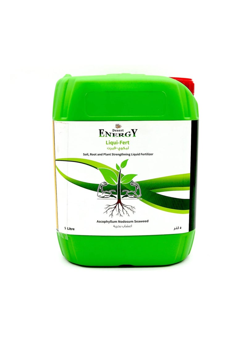 Desert Energy Seaweed Liquid Fertilizer 5 Ltr is a High Quality Organic Liquid Designed to Enhance the Health and Growth of Plants Soil and Roots.