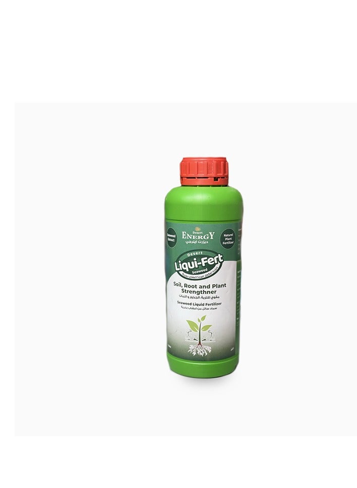 Desert Energy Seaweed Liquid Fertilizer is a Premium Plant Nutrient Solution Formulated to Enhance Root Development Improve Soil Health and Strengthen Plant Growth 500ml Bottle Provides a Natural and Effective Way to Support Robust and Healthy Plants.