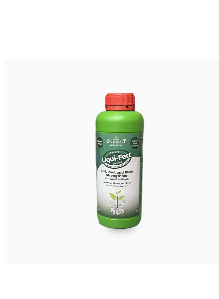 Desert Energy Seaweed Liquid Fertilizer is a Premium Plant Nutrient Solution Formulated to Enhance Root Development Improve Soil Health and Strengthen Plant Growth 500ml Bottle Provides a Natural and Effective Way to Support Robust and Healthy Plants.