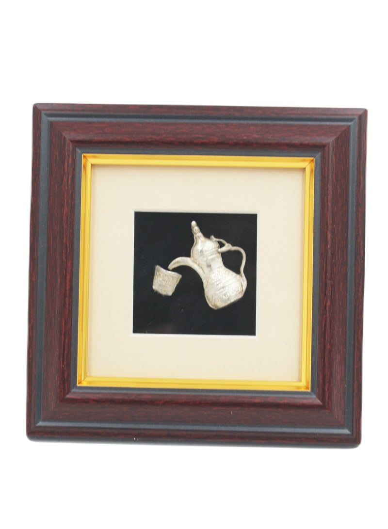 Dubai Souvenir made of Silver Metal in Frame 4