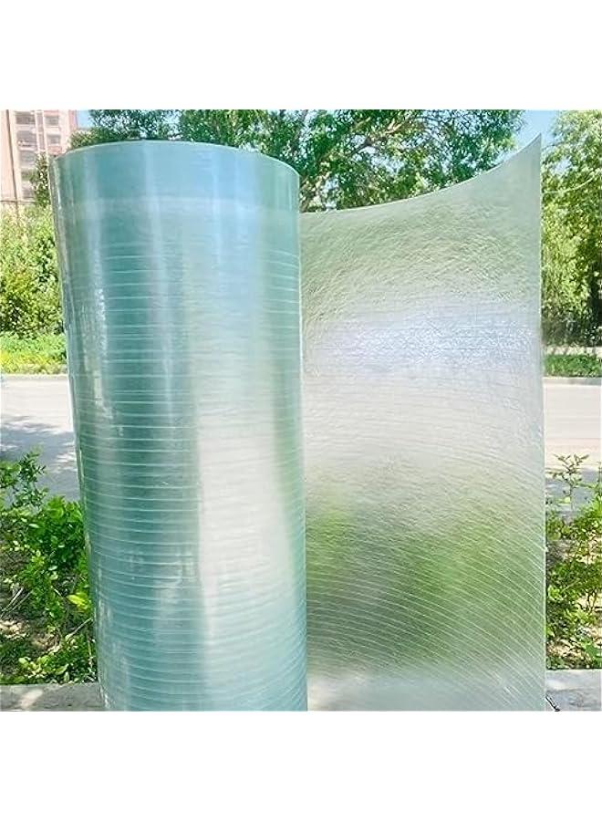 Polycarbonate Roofing Sheet Polycarbonate Sheets Poly Plastic Roof Panel,Rain-Proof Anti-UV Clear Glassfiber Roofing Covers,for Replacing or Installing on Garages,Canopies,Covered Walkways,Greenhous