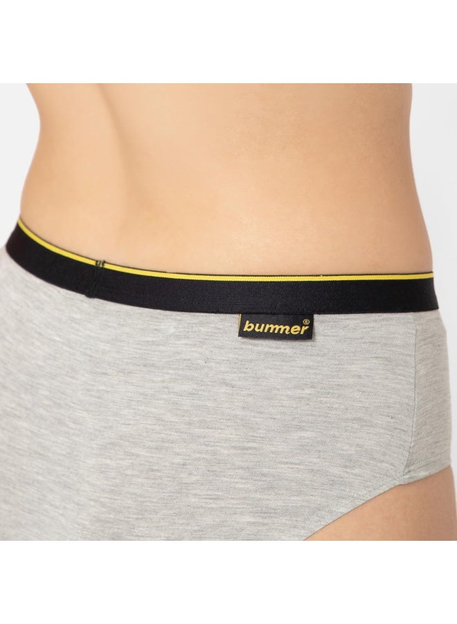 Bummer Women's Solid Micro Modal Hipsters Panties | Soft & Breathable Underwear | Combo Pack of 3