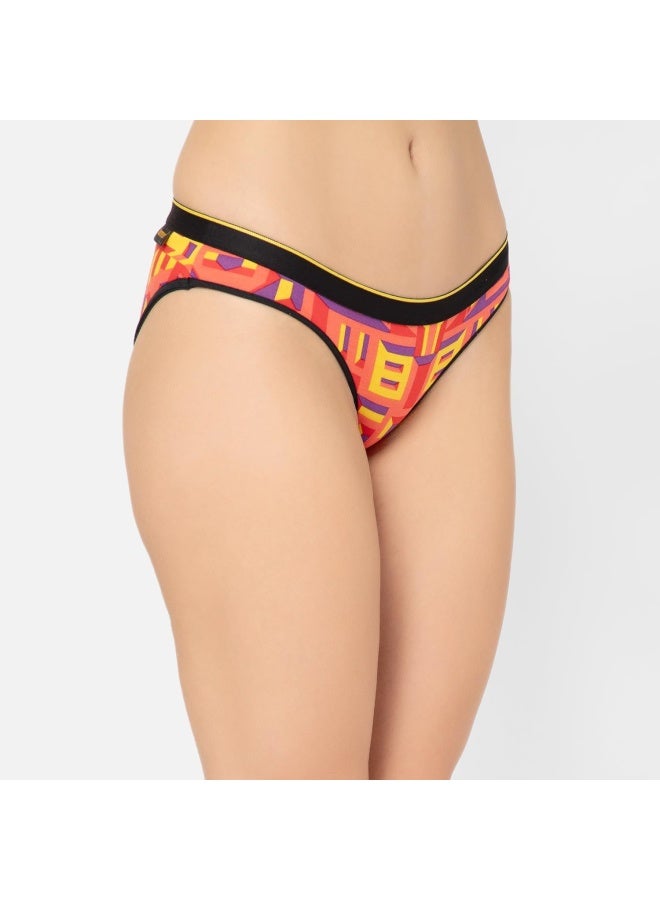 Bummer Women's Printed Micro Modal Bikinis Panties | Soft & Breathable Underwear |Combo Pack of 3