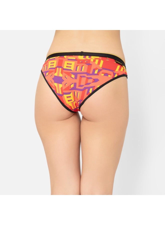 Bummer Women's Printed Micro Modal Bikinis Panties | Soft & Breathable Underwear |Combo Pack of 3