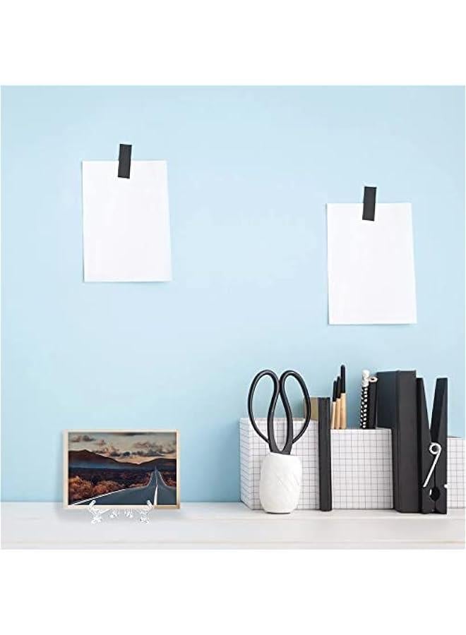 35 Pieces 4-inch Clear Plastic Easels or Stand, Clear Easel Plate Holder Display Stand for Home Decoration, Clear Plate Holders for Display Picture Artwork (4 inches)